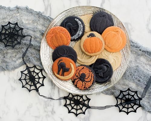 Nordic Ware 1260 Spooky Cast Cookie Stamps, 3-inch rounds, Silver - Image 3