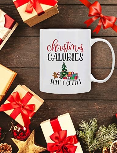 Christmas Coffee Mug ‘’ Christmas Calories Don’t Count’’, 11 Oz - Image 5