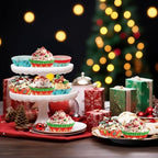 SANNIX 450pcs Christmas Cupcake Liners, 9 Patterns, Santa Snowman Christmas - Image 5