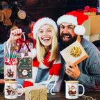 Meanplan 6 Set Christmas Mugs Gift Bulk, Fuzzy Socks Cards Bags, Classic - Image 6