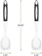 Amazer Dish Brush with Handle, 2 Pack Kitchen Scrub Brushes - Image 2