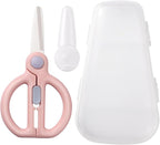Baby Food Scissors with Travel Case, Ceramic Food Scissors Kids, Toddler by Artenny