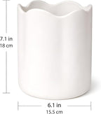 Ceramic Utensil Holder for Kitchen Counter, 7.1" Large Kitchen Utensil Holder - Image 4