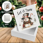 Let It Snow Christmas Decorations - Christmas Winter Snowman Decor - Image 2