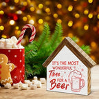 Christmas Bar Sign Decor, It's the Most Wonderful Time for a Beer - Image 3