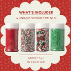 Sweets Indeed Christmas Sprinkle Mix, 4 Pack, 10.90 oz - Image 4