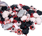 Sentovac Halloween Sprinkle Tombstone Skull Bloody Eyes Bones Red Peals Sprinkles Mix Edible for Cake Decorating Sugar Candy Cookie Cupcake Topper Baking Decorations Halloween Christmas Supplies - Image 3