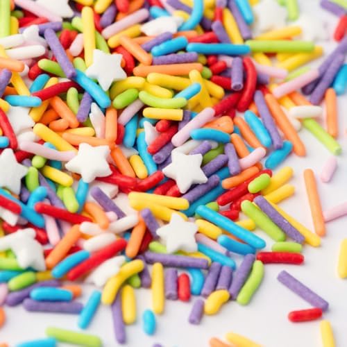 Sweets Indeed Bulk Rainbow Sprinkles with Stars, Colorful Mix, 1.2 lbs - Image 7