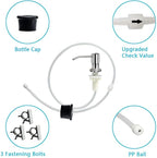 Soap Dispenser for Kitchen Sink, Brushed Nickel Countertop Soap Dispenser Pump - Image 4