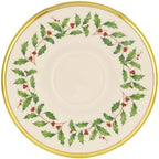 Lenox 146504040 Holiday Tea Saucer, Christmas Theme by Lenox