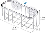 iDesign Gia Stainless Steel Dish Sponge Holder Basket - Image 3