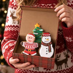 Christmas Cookie Cutters Set, HUINF 11Pcs Cookie Cutters Variety Pack - Gingerbread Men, Christmas Tree, Snowflake, House, Candy Cane, Santa Face, Reindeer and More for Christmas Winter Holiday - Image 6