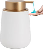 Soap Dispenser Ceramic with Easy-to-Press Pump Hand Lotion Liquid Dispenser - Image 2