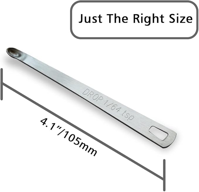 1PCS 1/64 Teaspoon Single Tiny Measuring Spoon, Small Individual Stainless - Image 2