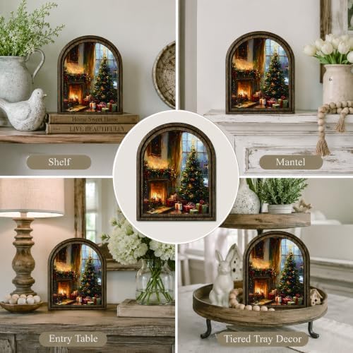 Christmas Arched Table Sign, Rustic Farmhouse Holiday Decor - Image 5