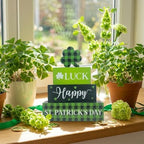 4Pcs st patricks day decorations, Wooden Table Decor for St. Patrick's Day - Image 4