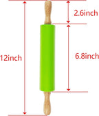 6 Pack Small Rolling Pin for Kids, Kids Rolling Pin for Home Kitchen - Image 2