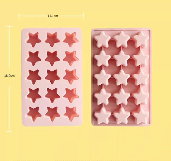 Cute Ice Cube Trays Silicone Chocolate Mold Wax Melt Molds Easy Release Ice - Image 3