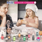 Riccle Food Coloring for Baking - 26 Bright Food Coloring Liquid Set for Cake decorations - 0.20 Fl. Oz (6 ml) / Bottle x 26 Food Dye for Icing, Christmas Cookie decorating Supplies Baking Supplies - Image 7
