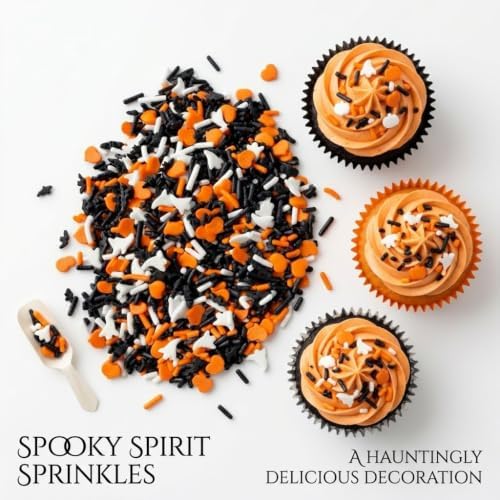 Manvscakes Spooky Halloween Sprinkle Blend with Bats, Pumpkins & Ghosts - Image 4