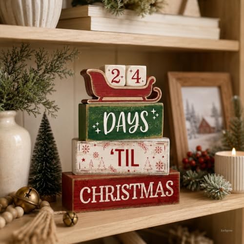 Christmas Countdown Decorations Indoor, Christmas Table Decor for Home - Image 5