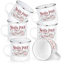Yaomiao 6 Pcs Christmas Coffee Mugs, North Pole, Stainless Steel, Enamel by Yaomiao