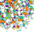 Manvscakes Sprinkles- Edible Cake and Cupcake Sprinkles with Assorted Shapes and Sizes for Parties, Metallic Sprinkle Mix for Cookies, Ice Cream, Cake and Cupcake Decorating, 4 oz (Pastel Easter) by Manvscakes