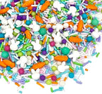 Manvscakes Sprinkles- Edible Cake and Cupcake Sprinkles with Assorted Shapes and Sizes for Parties, Metallic Sprinkle Mix for Cookies, Ice Cream, Cake and Cupcake Decorating, 4 oz (Pastel Easter) by Manvscakes