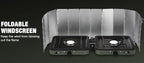 REDCAMP Folding Outdoor Stove Windscreen, 12 Plates Aluminum Camping Stove - Image 4