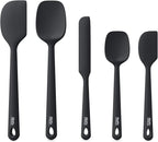 Redfly Silicone Spatula Set, 5 Piece Food Grade Silicone Cooking Utensils Set by Redfly