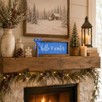 Hello Winter Sign, Shelf, Tabletop, Wall Decor Art for Indoor - Image 7