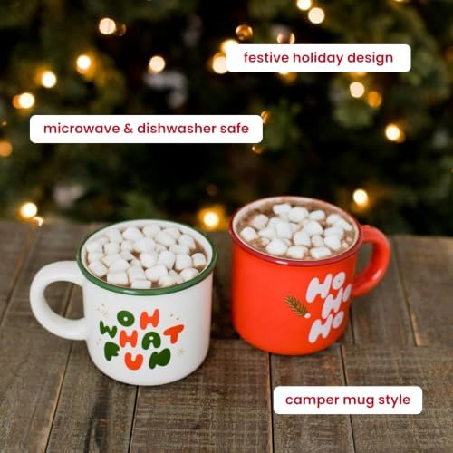 Pearhead Oh What Fun Christmas Camper Mug, Holiday Coffee Cup, 15 oz - Image 3