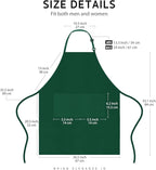 Syntus Apron for Men Women, Adjustable Cooking Kitchen Chef Aprons - Image 2