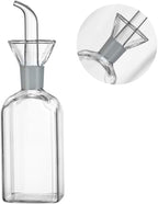 LandHope Oil Bottle Glass Olive Oil Dispenser Bottle Glass Cooking Oil Vinegar - Image 2
