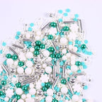Snowflake Sprinkles for Cake Decorating 4.23 ounce Frozen in Sugar Pearls Sprinkles for Cupcakes Topper Cookie Metallic Sprinkles Mix Jimmies Confetti Cake Decorations for Kid's Birthday Christmas Party by cobakey-DessertDecorations