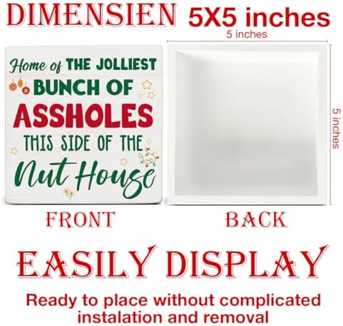 Funny Christmas Decor, Christmas Home Decorations, Home of The - Image 2