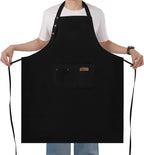 Yuubin Extra Large Aprons for Men Adjustable Button Apron by Unknown