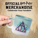Silver Buffalo Harry Potter Deathly Hallows Reactive Glaze Camper Mug, 20oz - Image 5