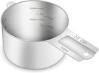1PCS 2/3Cup Single Measuring Cup, Etched Inner Scale Stainless Steel Measure by BERYLER