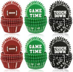 SANNIX 450pcs Football Cupcake Liners Baking Cups Rugby Cupcake Wrappers by SANNIX