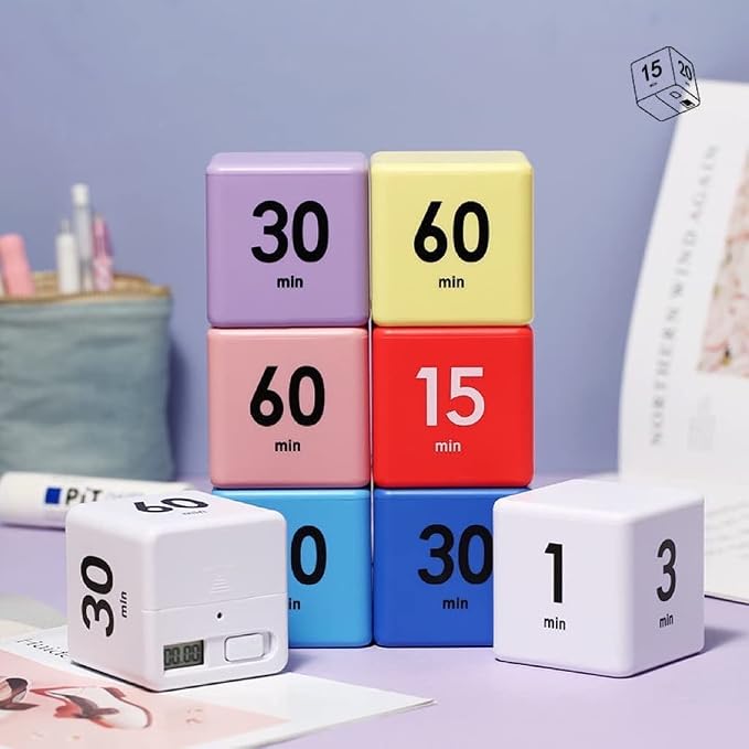 Feilifan Cube Timer, Productivity Flip Timer - Image 3
