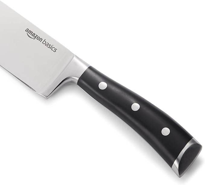 Amazon Basics Classic 8-inch Full Tang High Carbon Stainless Steel Chef's Knife - Image 4