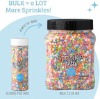 Sweets Indeed Bulk Rainbow Confetti Sprinkles, Circle Quins 1.2 pounds - Image 3