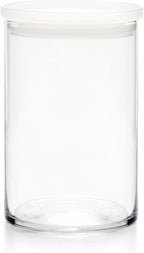 Libbey Stacking Cylinder Assorted Storage Jars, Stackable Glass Jars Set of 4 - Image 4