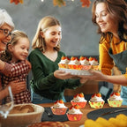 SANNIX 450pcs Fall Cupcake Liners, Pumpkin Maple Leaf Cake Baking Cups - Image 7