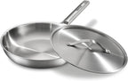 Stainless Steel Frying Pan 12 Inch by VEDNHOL