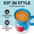 Silver Buffalo Peanuts Snoopy Holiday Foil, Ceramic Mug, 20oz - Image 3