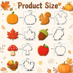 Fall Thanksgiving Cookie Cutters - 7PCS Stainless Steel Biscuit Molds - Image 3