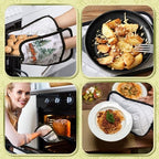 Jingmore 12 Pcs Christmas Winter Pot Holde with Pocket for Kitchen 7 x 9'' - Image 6
