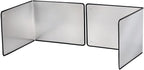Silver Large 2 Pieces 2 Sided Stainless steel Splatter Guard by LTSEAME